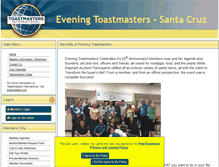 Tablet Screenshot of evening.toastmastersclubs.org