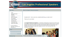 Desktop Screenshot of laprospeakers.toastmastersclubs.org