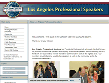 Tablet Screenshot of laprospeakers.toastmastersclubs.org