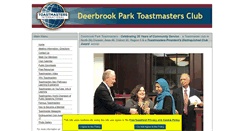 Desktop Screenshot of deerbrookpark.toastmastersclubs.org