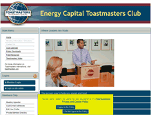 Tablet Screenshot of energycapital.toastmastersclubs.org