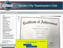 Tablet Screenshot of gardencity.toastmastersclubs.org