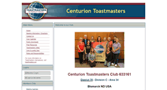 Desktop Screenshot of centurion.toastmastersclubs.org