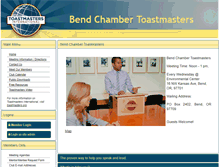 Tablet Screenshot of bendchamber.toastmastersclubs.org