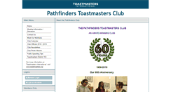 Desktop Screenshot of pathfinders.toastmastersclubs.org