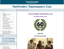 Tablet Screenshot of pathfinders.toastmastersclubs.org