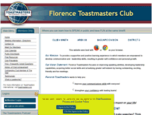 Tablet Screenshot of florenceaz.toastmastersclubs.org