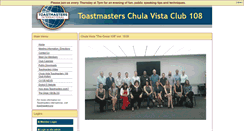 Desktop Screenshot of 108.toastmastersclubs.org