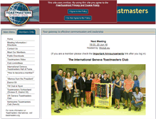 Tablet Screenshot of intergeneva.toastmastersclubs.org