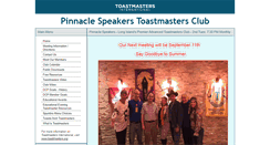 Desktop Screenshot of pinnaclespeakers.toastmastersclubs.org