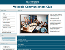 Tablet Screenshot of motorolacomm.toastmastersclubs.org