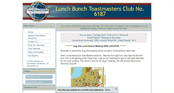 Desktop Screenshot of lunchbunchtm.toastmastersclubs.org