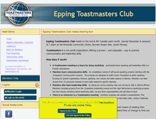 Tablet Screenshot of epping.toastmastersclubs.org