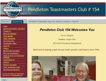 Tablet Screenshot of 154.toastmastersclubs.org