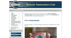 Desktop Screenshot of berowra.toastmastersclubs.org
