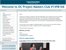 Tablet Screenshot of ocprojectmasters.toastmastersclubs.org