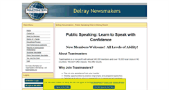 Desktop Screenshot of delraynewsmakers.toastmastersclubs.org