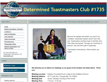 Tablet Screenshot of 1735.toastmastersclubs.org