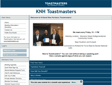 Tablet Screenshot of knh.toastmastersclubs.org