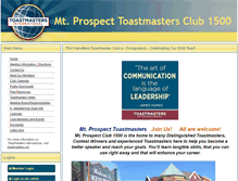 Tablet Screenshot of 1500.toastmastersclubs.org