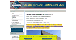 Desktop Screenshot of greaterportland.toastmastersclubs.org