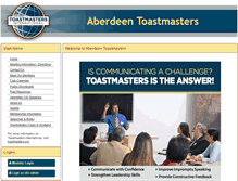 Tablet Screenshot of 770338.toastmastersclubs.org