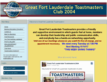 Tablet Screenshot of 2004.toastmastersclubs.org