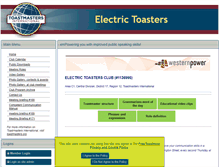 Tablet Screenshot of electrictoasters.toastmastersclubs.org