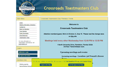 Desktop Screenshot of crossroadstoastmastersclub.toastmastersclubs.org
