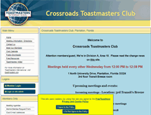 Tablet Screenshot of crossroadstoastmastersclub.toastmastersclubs.org