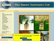 Tablet Screenshot of fourseasons.toastmastersclubs.org