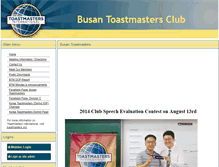 Tablet Screenshot of busan.toastmastersclubs.org