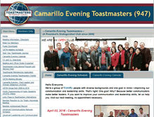 Tablet Screenshot of camarillo.toastmastersclubs.org