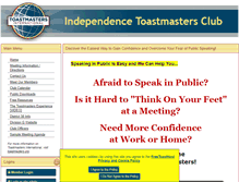 Tablet Screenshot of independence.toastmastersclubs.org