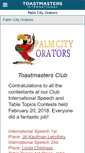 Mobile Screenshot of pcorators.toastmastersclubs.org