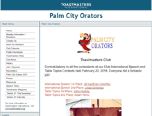 Tablet Screenshot of pcorators.toastmastersclubs.org